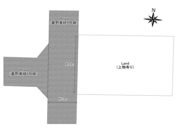 京都市右京区西院北井御料町　古家付売土地