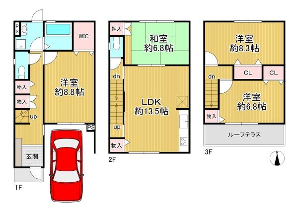 京都市南区九条町　中古戸建