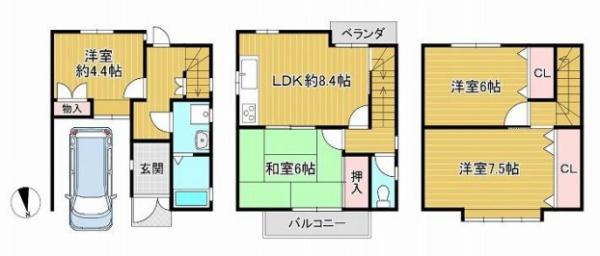 京都市南区西九条高畠町　中古戸建