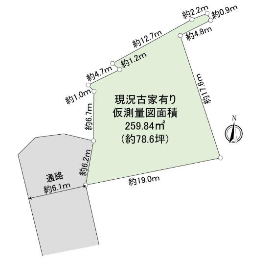 京都市山科区安朱奥ノ田　古家付売土地