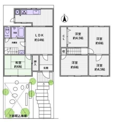 京都市左京区岩倉村松町　中古テラスハウス