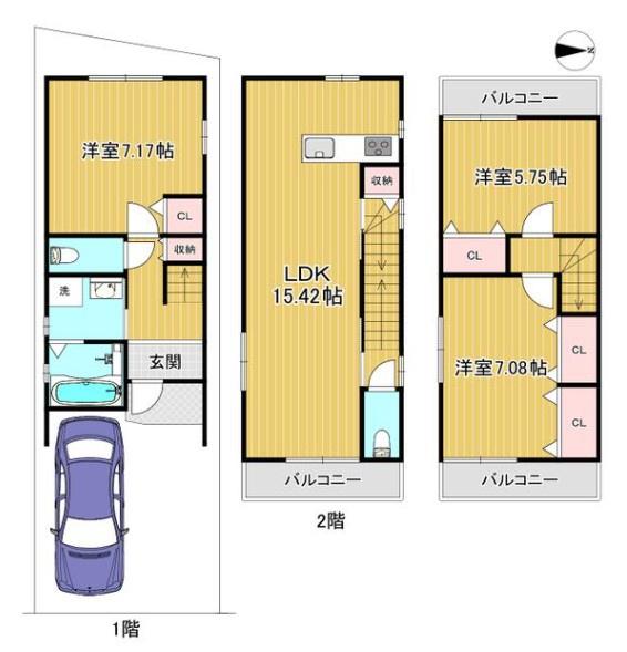 京都市山科区小山中ノ川町　中古戸建