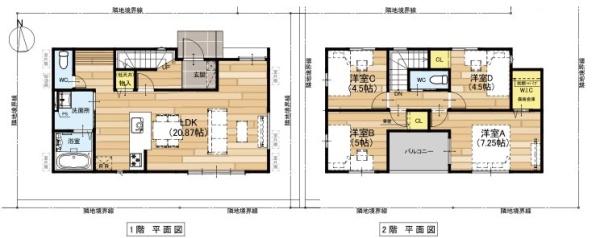 京都市北区西賀茂上庄田町　2号地　新築戸建