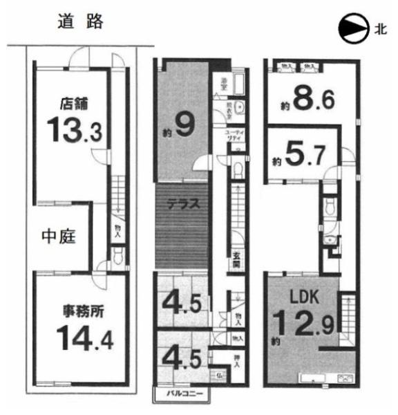 京都市北区大宮南椿原町　中古戸建