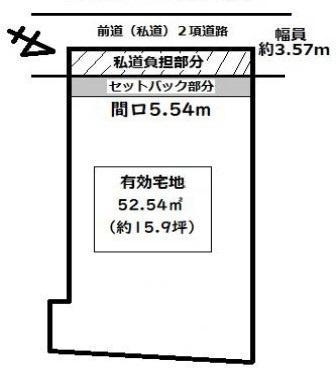 京都市北区紫野十二坊町　建築条件無売土地