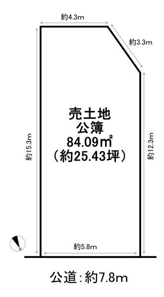 京都市東山区泉涌寺東林町　建築条件無売土地