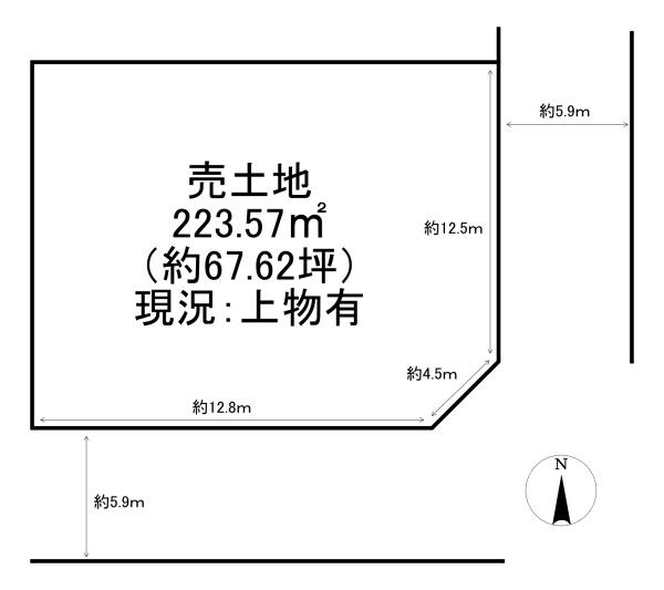 京都市中京区西ノ京円町　上物有売土地