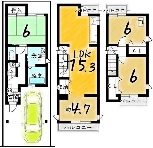 京都市右京区西京極中沢町　中古戸建