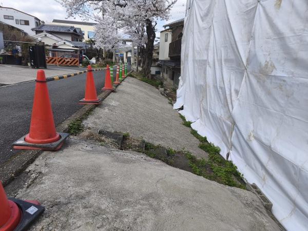 京都市山科区西野山中畑町　建築条件無売土地
