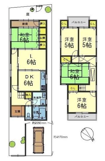 京都市山科区上花山坂尻　中古戸建