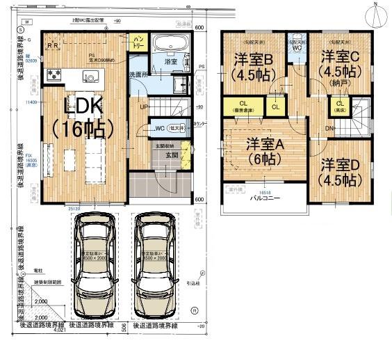 京都市左京区北白川西伊織町　1号地　新築戸建
