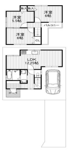 京都市南区上鳥羽西浦町　中古戸建