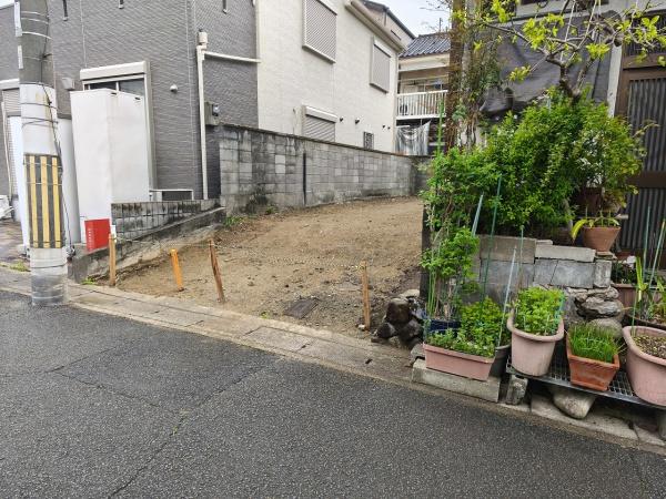 京都市山科区北花山中道町の土地