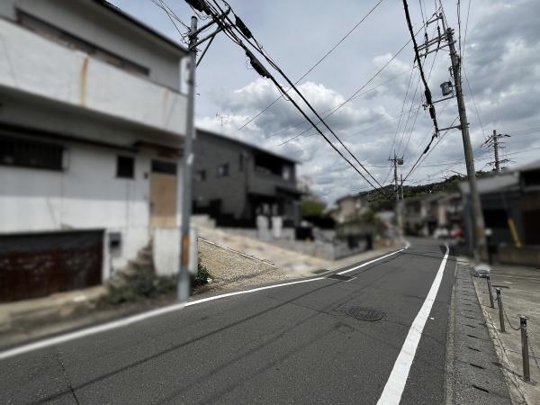 京都市北区大北山原谷乾町の土地(前面道路含む現地写真)