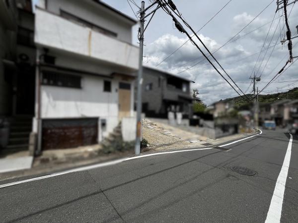 京都市北区大北山原谷乾町の土地(前面道路含む現地写真)