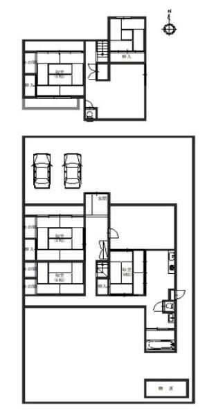 京都市北区紫竹北栗栖町　上物有売土地