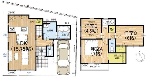 京都市山科区西野楳本町　新築戸建