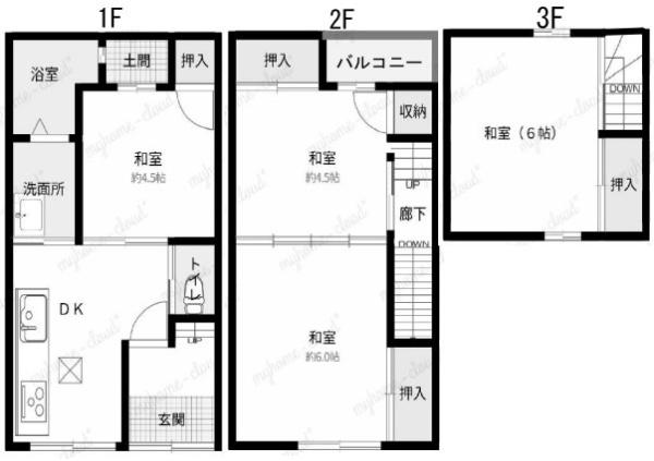 京都市中京区壬生御所ノ内町　中古テラスハウス
