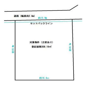 京都市右京区龍安寺玉津芝町　古家付売土地