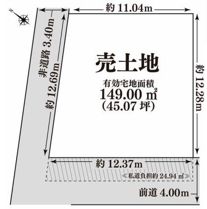 京都市右京区嵯峨広沢北下馬野町の売土地
