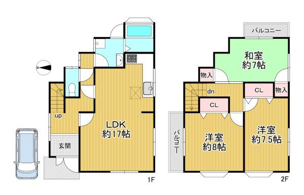 京都市伏見区久我御旅町の中古一戸建て