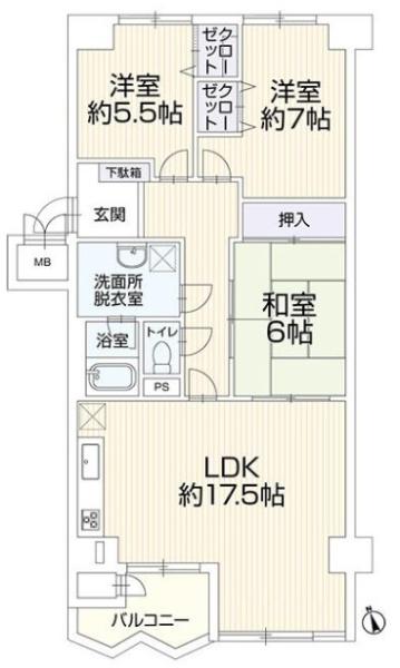 嵐山ロイアルハイツ第3号棟