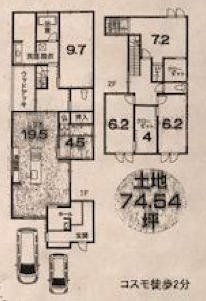 京都市右京区梅津徳丸町　中古戸建