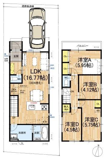 京都市上京区井田町　1号地　新築戸建