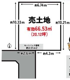 京都市上京区紙屋川町　建築条件無売土地