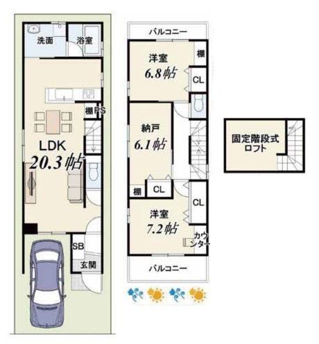 京都市南区西九条唐戸町　新築戸建