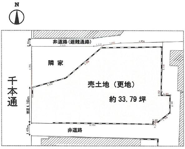 京都市上京区千本通二条下る聚楽町　売土地