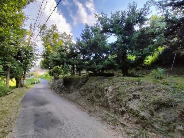 京都市左京区岩倉上蔵町の土地(前面道路含む現地写真)