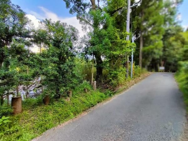 京都市左京区岩倉上蔵町の土地(前面道路含む現地写真)