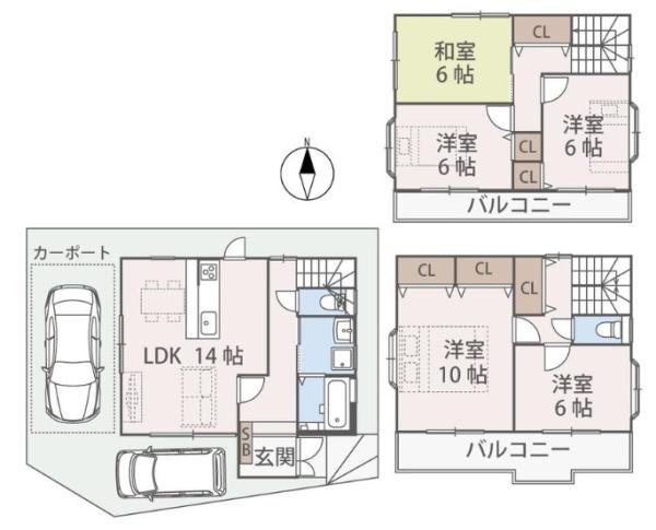 京都市山科区椥辻番所ケ口町　中古戸建