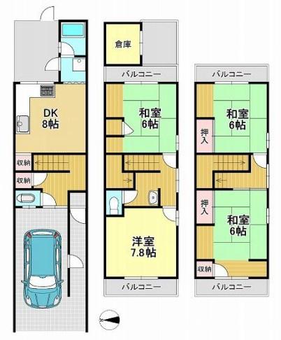 京都市伏見区西大文字町　中古戸建