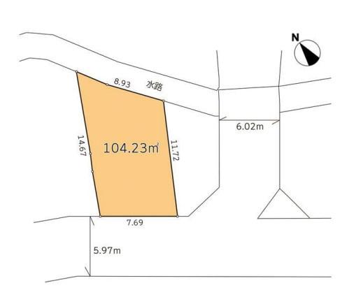 京都市山科区小山北溝町　建築条件無売土地