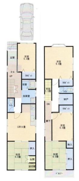 京都市南区唐橋羅城門町　中古戸建