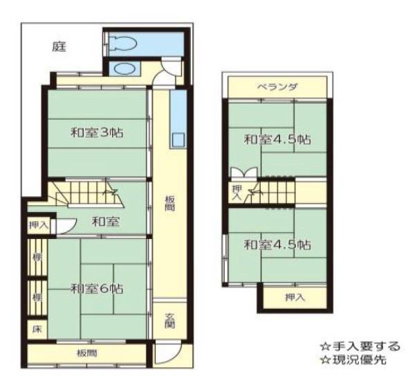 京都市上京区東西俵屋町　中古テラスハウス