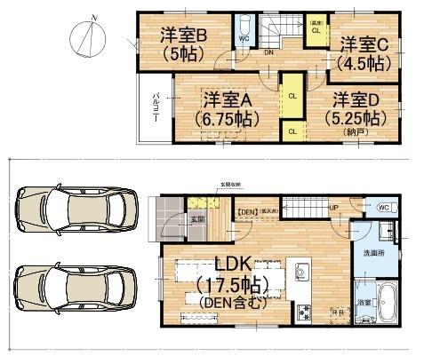 京都市北区上賀茂北ノ原町　3号地　新築戸建
