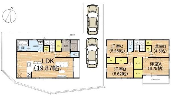 京都市北区上賀茂北ノ原町　6号地　新築戸建