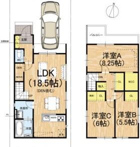 京都市右京区嵯峨野南浦町　3号地　新築戸建