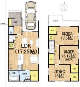 京都市右京区嵯峨野南浦町　4号地　新築戸建