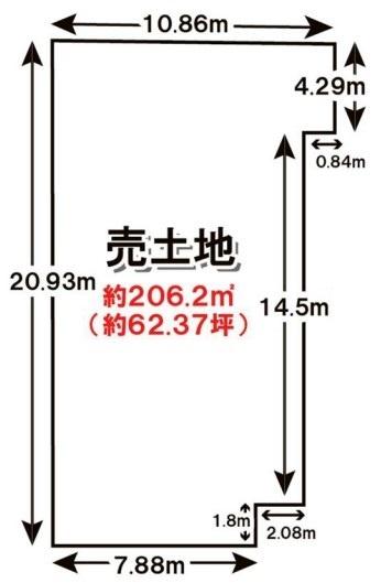 京都市南区八条町　建築条件無売土地