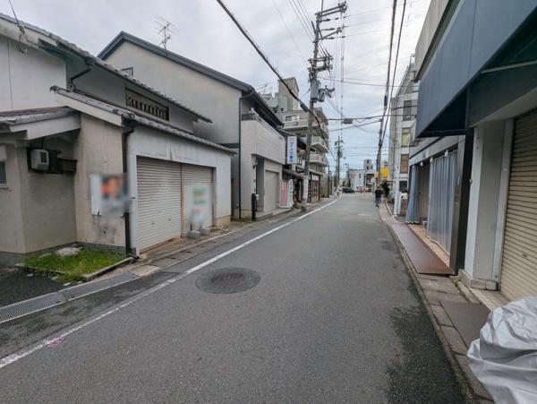 京都市左京区北白川東久保田町の土地(前面道路含む現地写真)