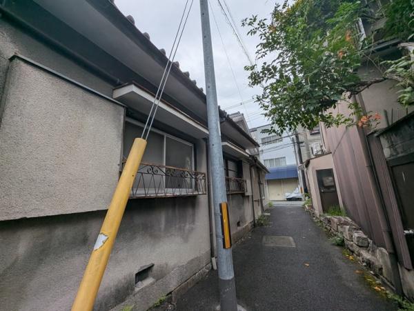 京都市左京区北白川東久保田町の土地(前面道路含む現地写真)