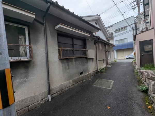 京都市左京区北白川東久保田町の土地(前面道路含む現地写真)