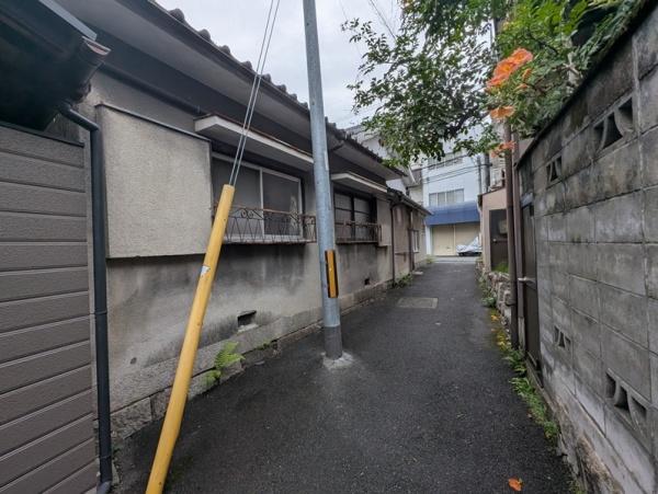 京都市左京区北白川東久保田町の土地(前面道路含む現地写真)