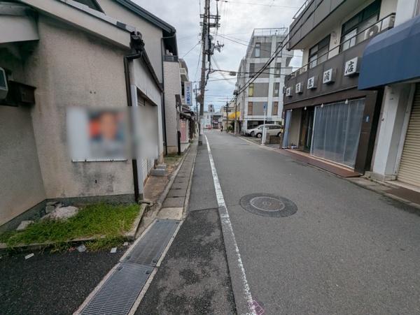 京都市左京区北白川東久保田町の土地(前面道路含む現地写真)