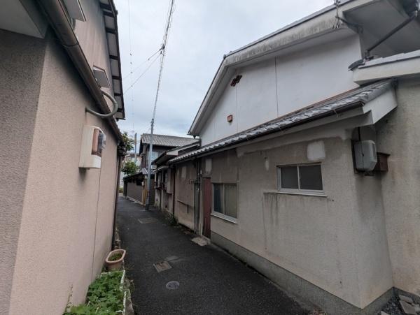 京都市左京区北白川東久保田町の土地(前面道路含む現地写真)