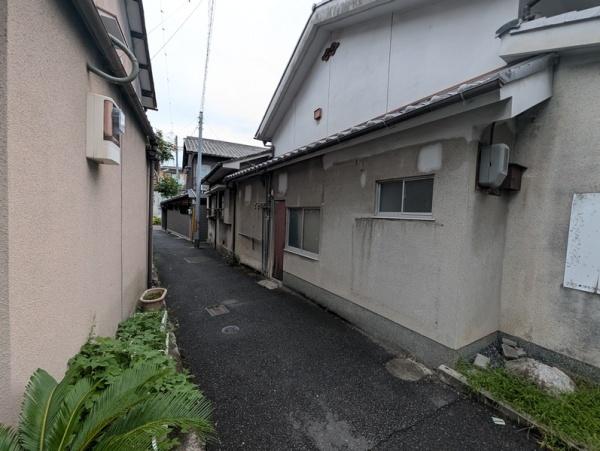 京都市左京区北白川東久保田町の土地(前面道路含む現地写真)